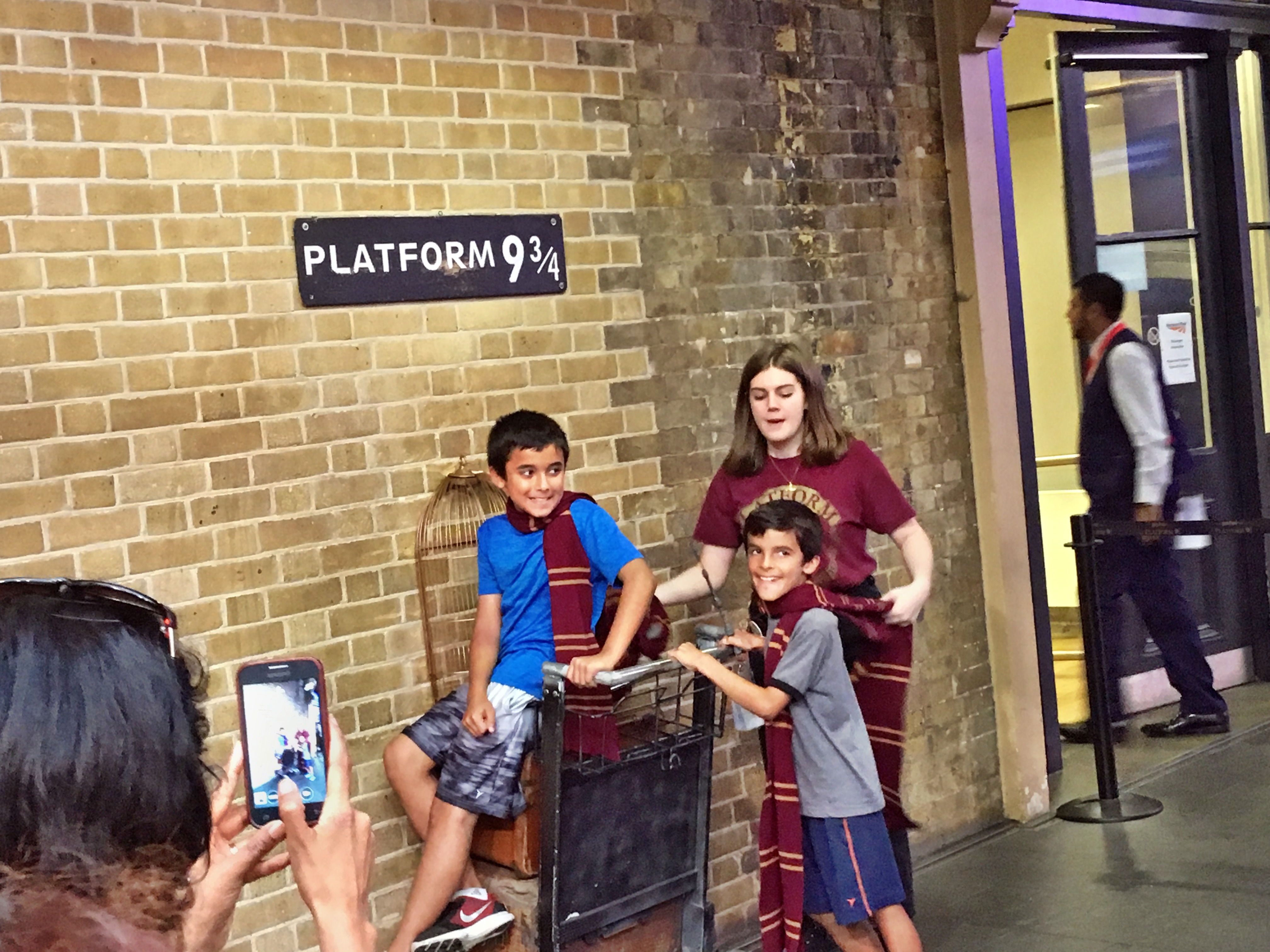 Harry Potter's Platform 9 3/4 at King's Cross station