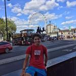 Evan on Westminster Bridge