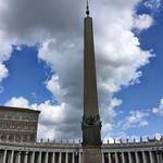 The central column in St Peter's Square